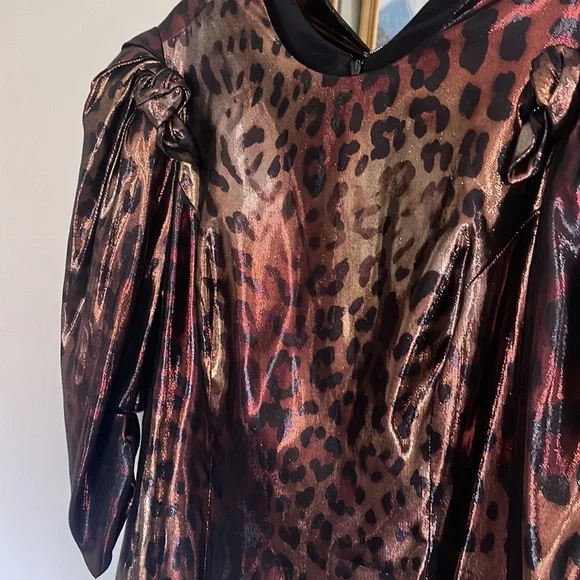 NEW $2,825 POP Animal PRINT VERSACE MINI LEOPARD DRESS 8 46 - Picture 13 of 16